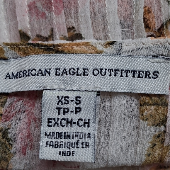 American Eagle Outfitters Floral Swim Cover Up/Open Duster/Boho Size XS/S - Picture 15 of 15